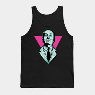 Hitchcock neon skull Tank Top